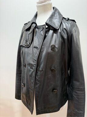 GAP Black Leather Jacket